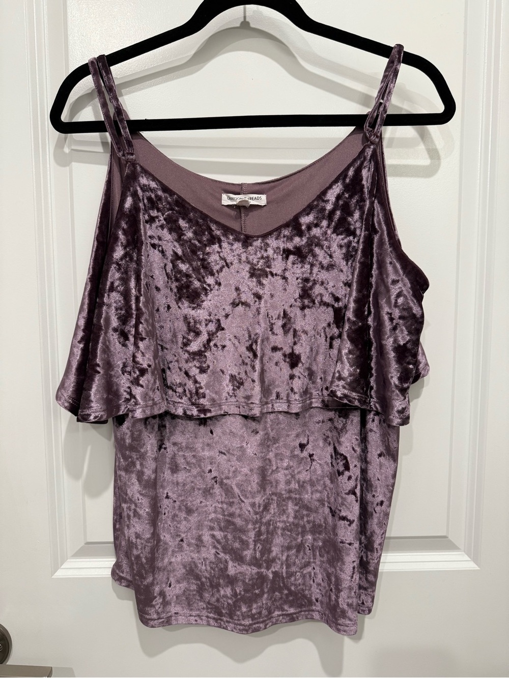 Grayson Threads Velvet Cami - Mauve Plum